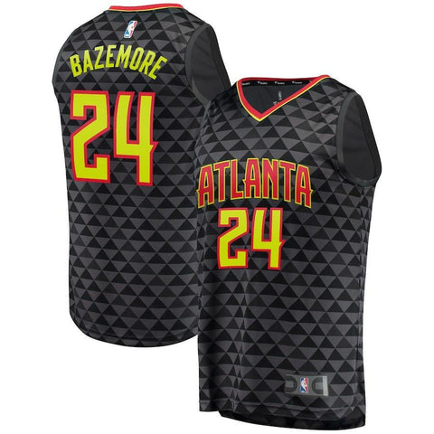 Kent Bazemore Atlanta Hawks Branded Fast Break Jersey Black - Icon Edition