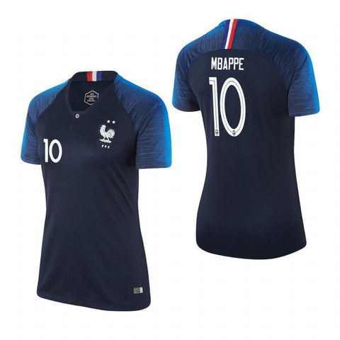 Kylian Mbappe France Women's Home Jersey World Cup 2018