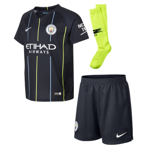 Manchester City Away Kids Football Kit 2018/19