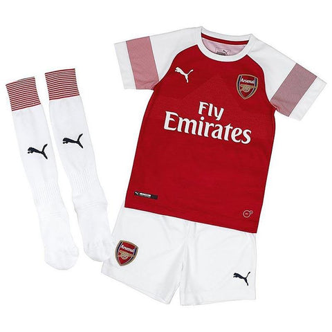Arsenal Home Kids Football Kit 2018/19