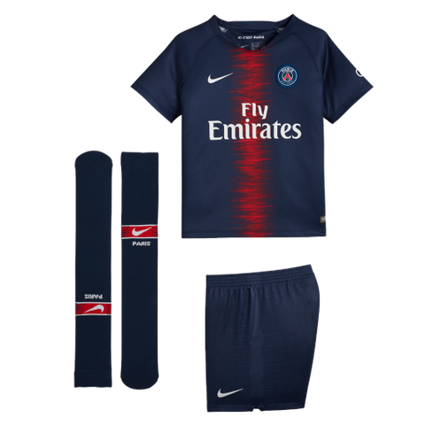 Paris Saint Germain Home Kids Football Kit 2018/19