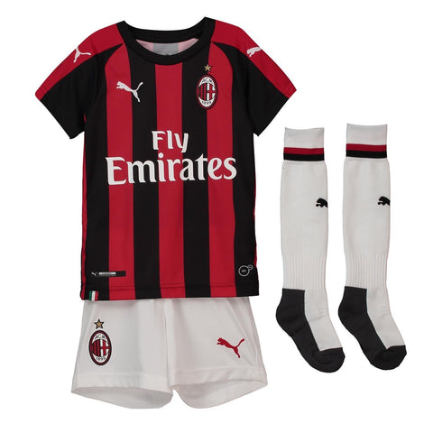 AC Milan Home Kids Football Kit 2018/19